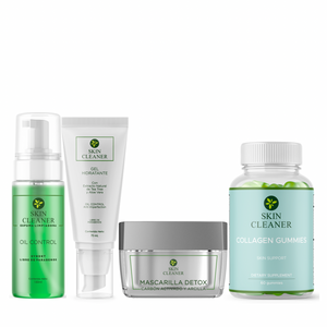 KITX4 Espuma Limpiadora + Mascarilla Detox + Gel Hidratante + Gummies De Colageno