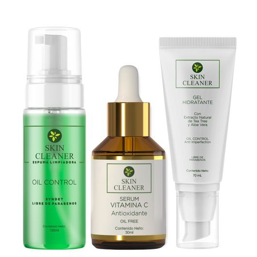 KITX3 ESPUMA LIMPIADORA + SERUM DE VITAMINA C + GEL HIDRATANTE